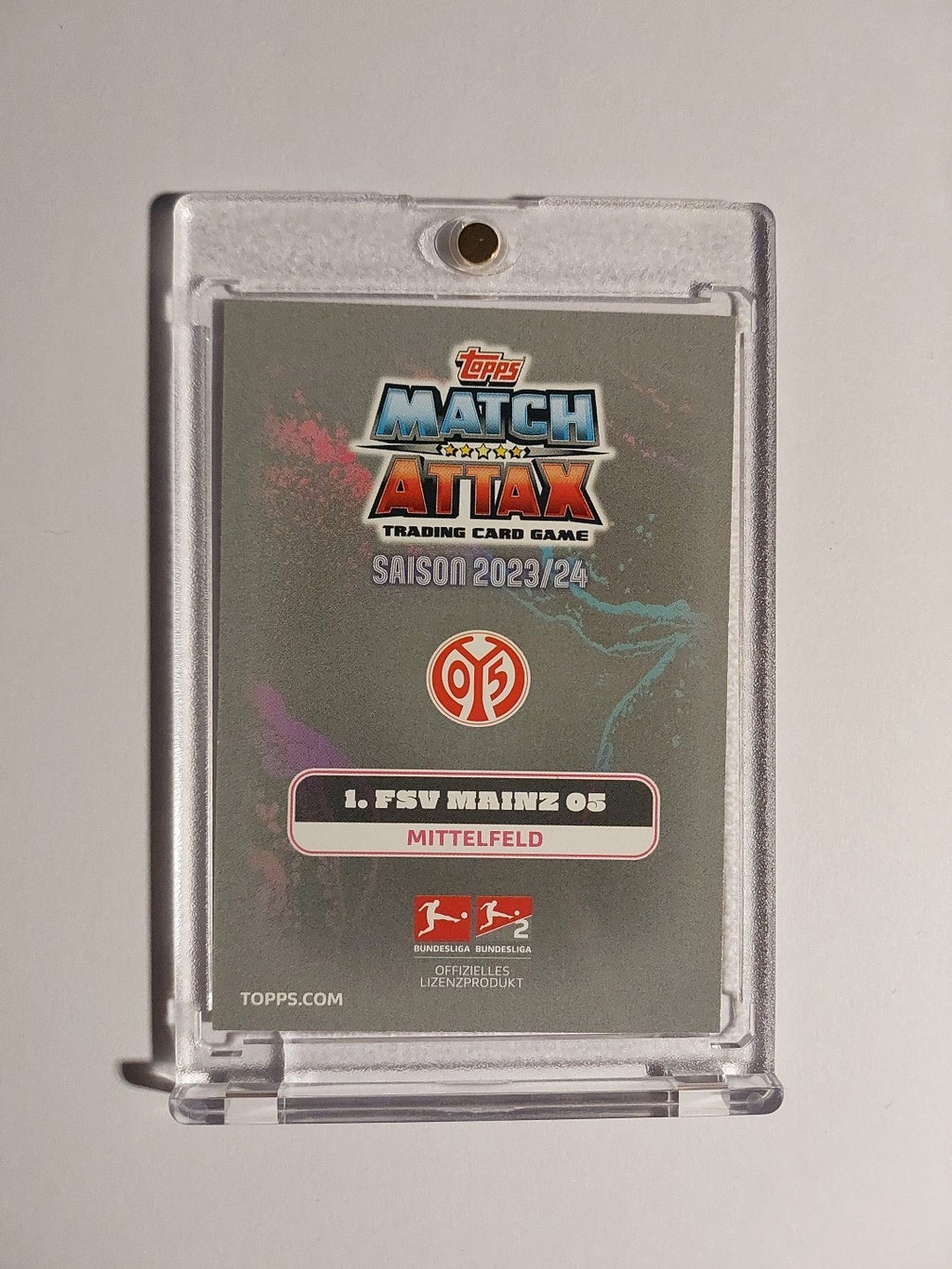 Topps Match Attax 2023-24 Leandro Barreiro Mainz 05 Parallel Gold Insert Rare – Bild 2