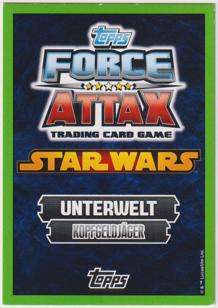 Topps Star Wars 2015 Cad Bane Unterwelt Kopfgeldjäger TCG Rare – Bild 2