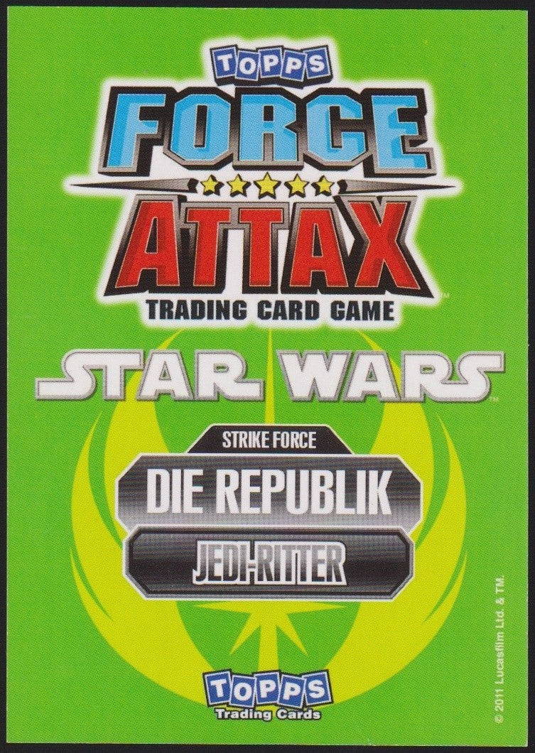 Topps Star Wars 2011 Meister Yoda Republik Jedi TCG Rare #186 – Bild 2