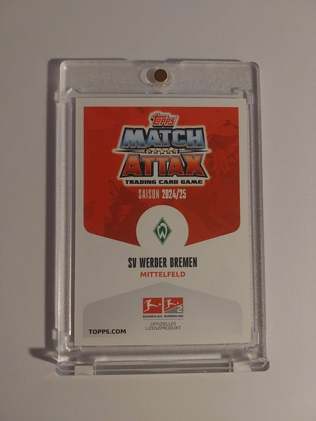 Topps Bundesliga 2024-25 Senne Lynen SV Werder Bremen (On Card Auto) – Bild 2