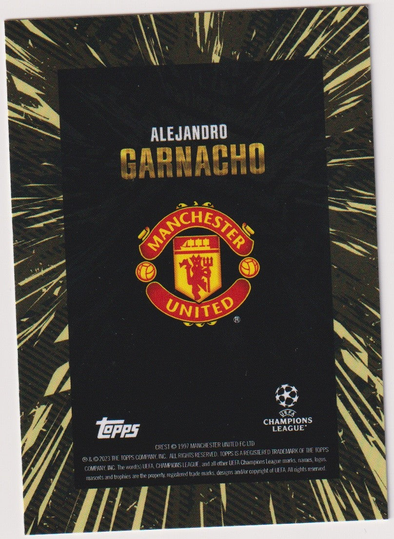 Topps X Whip 2022-23 Alejandro Garnacho Manchester United Parallel Rare – Bild 2