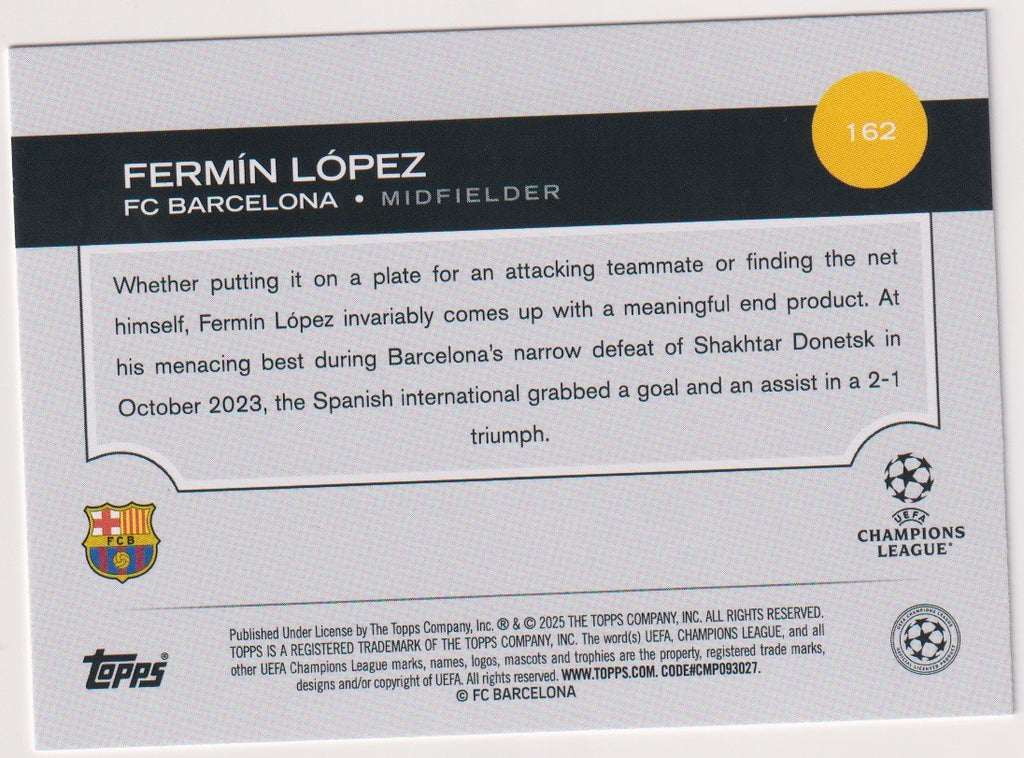 Topps Future Stars 2025-26 Fermín López Rookie FC Barcelona All-Star Rookie – Bild 2