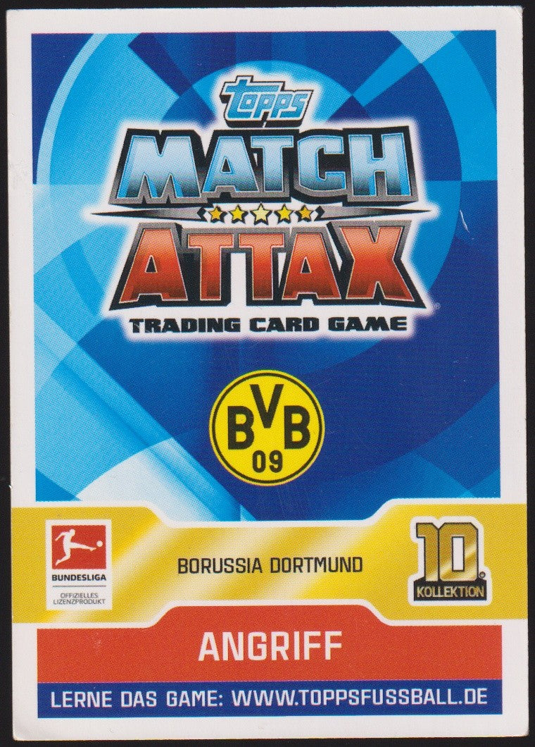 Topps 100 Club 2015-16 Marco Reus Borussia Dortmund Match Attax Parallel Rare – Bild 2