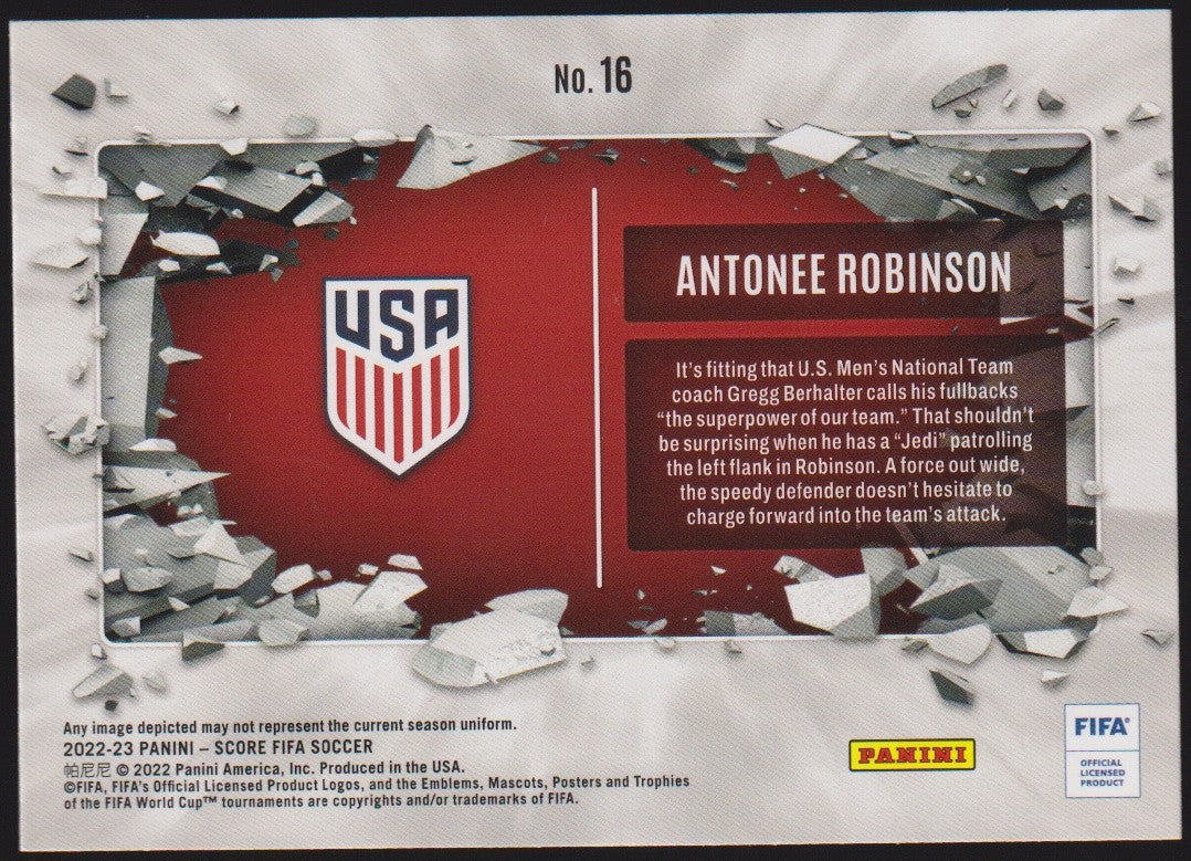 Panini Score 2023-24 Antonee Robinson USA FIFA Soccer Parallel Rare Nr. 16 – Bild 2
