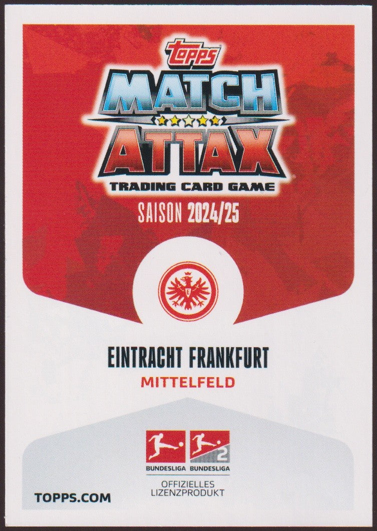 Topps Match 2024-25 Mario Götze Eintracht Frankfurt Saison 2024/25 Parallel – Bild 2
