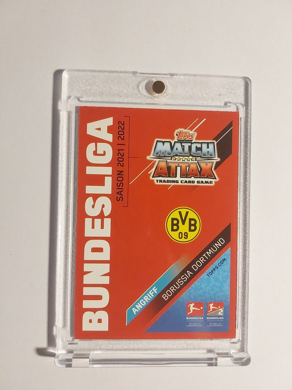Topps 2021-22 Ansgar Knauf BVB Dortmund On Card Auto Parallel Ultra Rare Hit – Bild 2