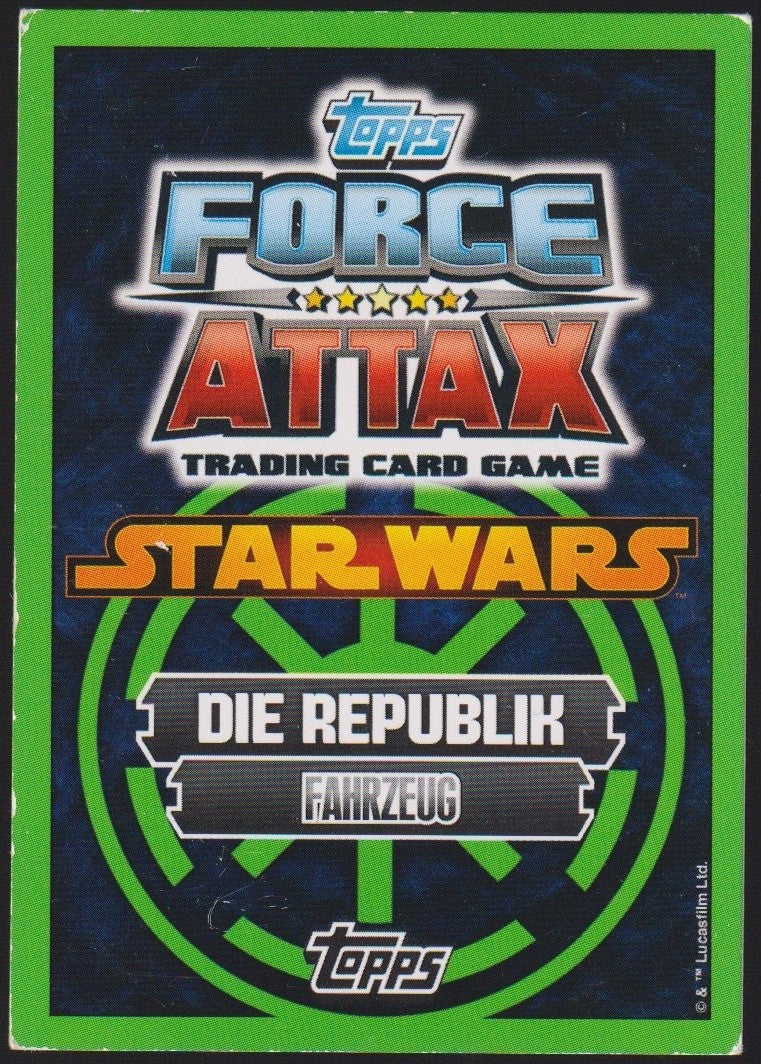 Topps Star Wars 2011 Republikanische Fregatte Fahrzeug TCG Rare #50 – Bild 2