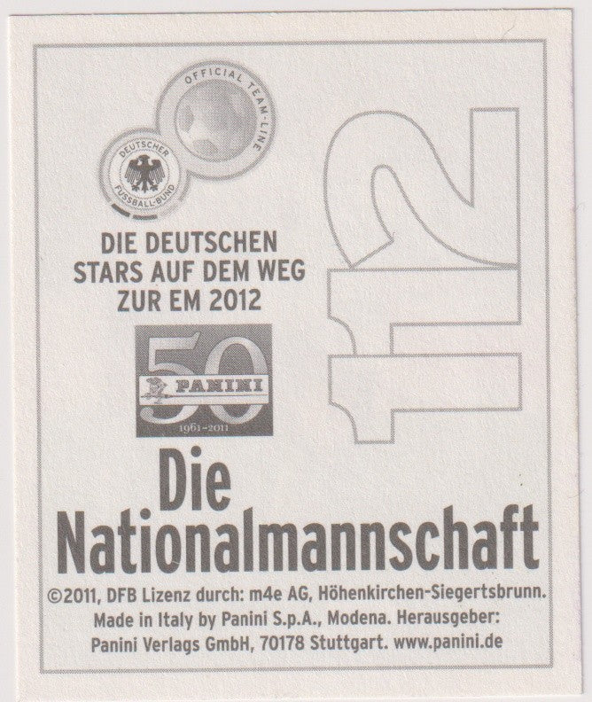 Panini Bundesliga 2011-12 Toni Kroos Deutschland Vintage Parallel – Bild 2