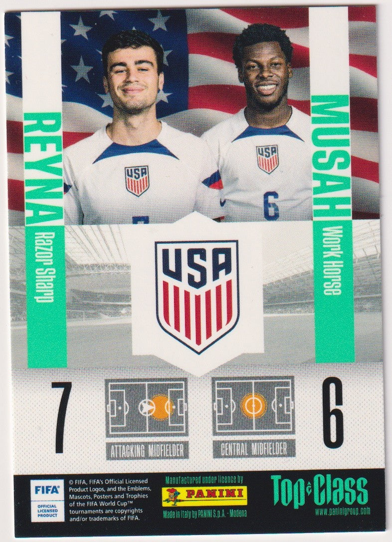 Panini Top Class 2023-24 Musah & Reyna USA Parallel Rare Nr. 234 – Bild 2