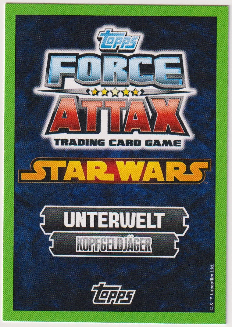 Topps Star Wars 2015 Bossk Kopfgeldjäger Unterwelt TCG Rare – Bild 2
