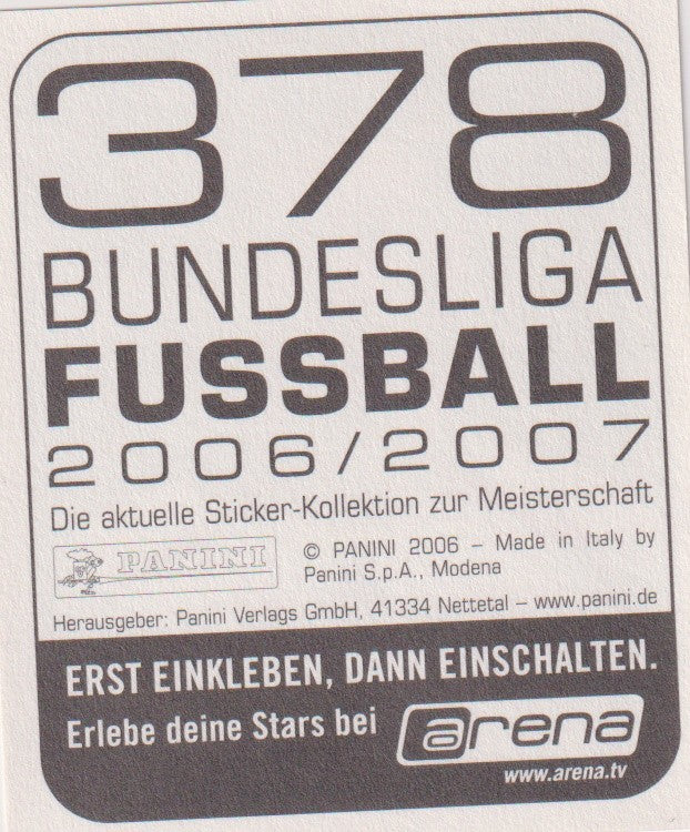 Panini BUNDESLIGA FUSSBALL 2006-07 Bastian Schweinsteiger FC Bayern München – Bild 2