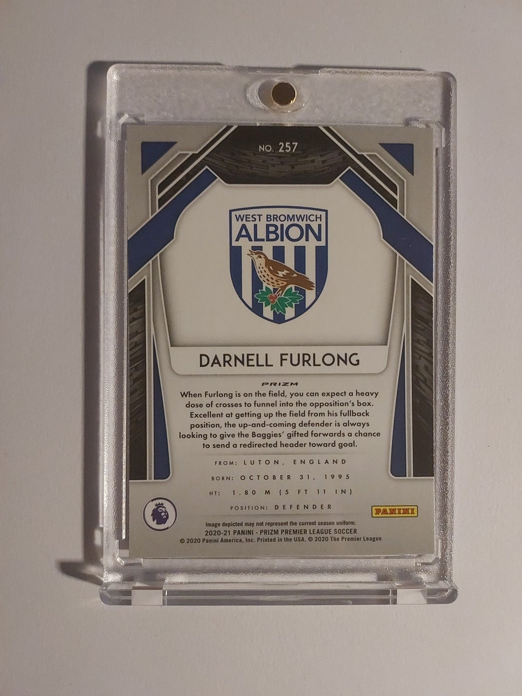 Panini Rad Prizm Darnell Furlong West Bromwich Albion Parallel Rookie – Bild 2