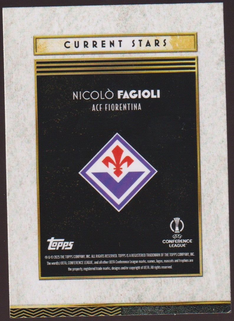 Topps Deco 2024-25 Nicolo Fagioli AC Florenz Parallel Rare – Bild 2