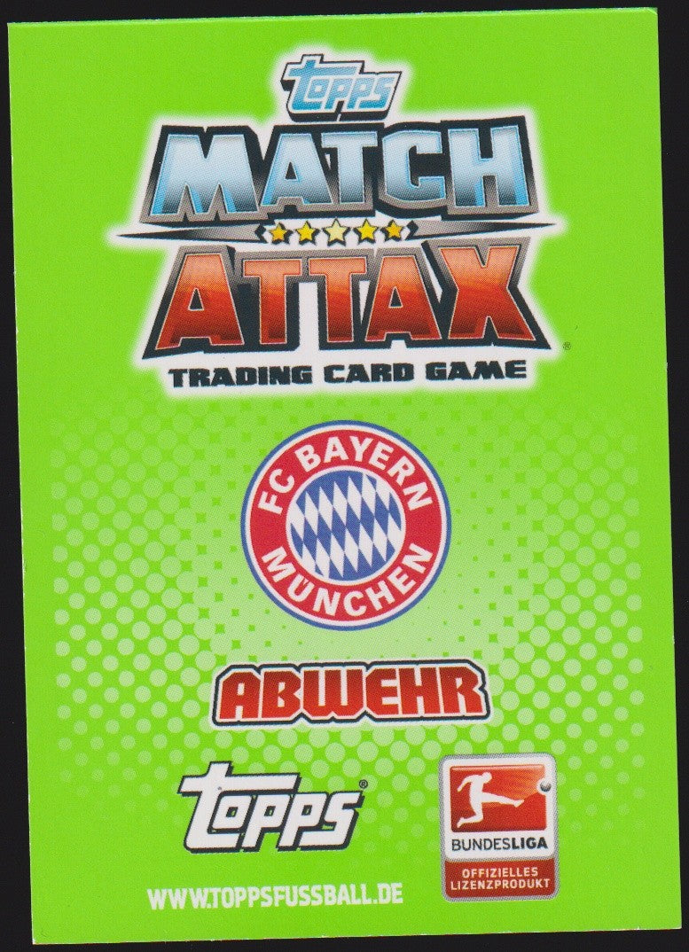 Topps Match Attax Holger Badstuber FC Bayern München Bundesliga Parallel Rare – Bild 2