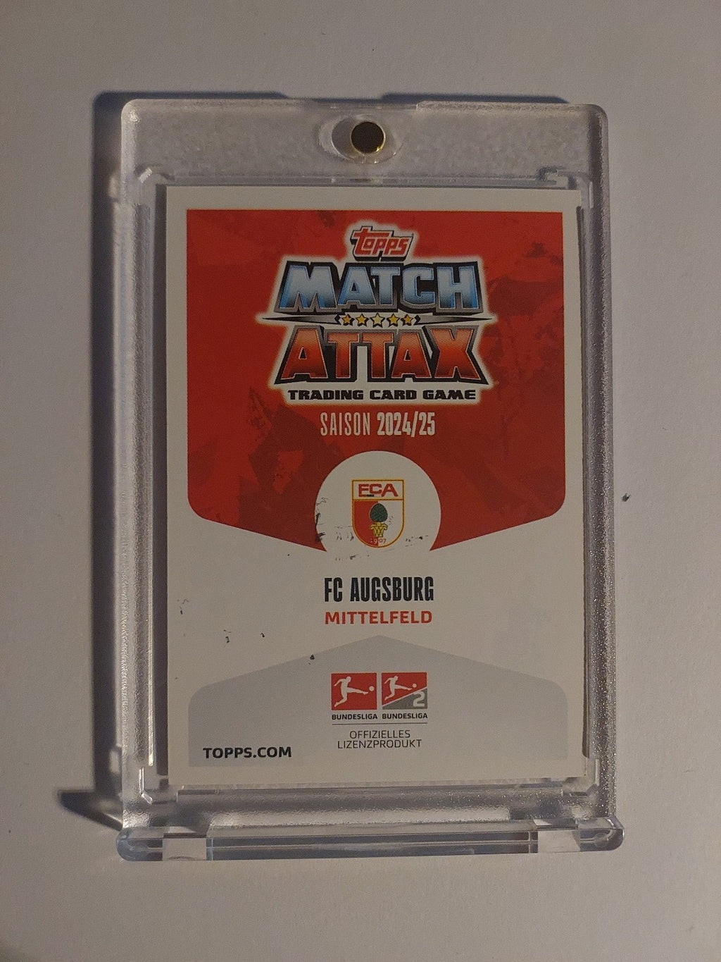Topps Bundesliga 2024-25 Kristijan Jakic FC Augsburg (On Card Auto) – Bild 2