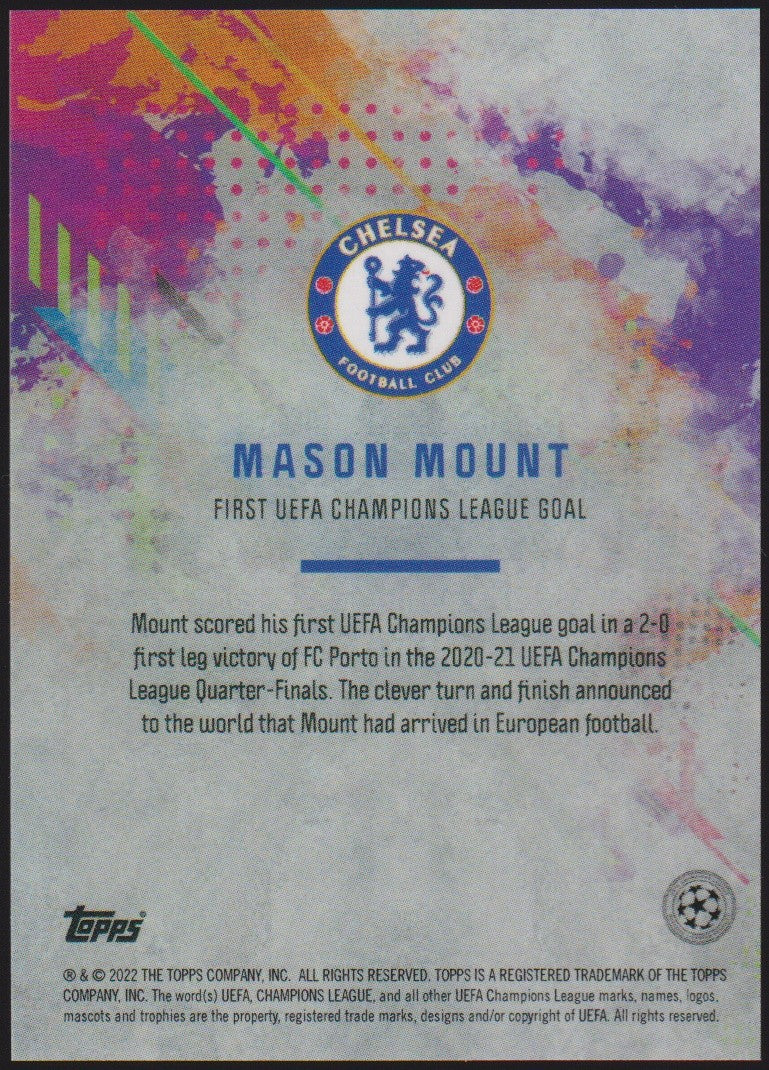 Topps 2021-22 Mason Mount Chelsea Football Club Parallel Rare – Bild 2