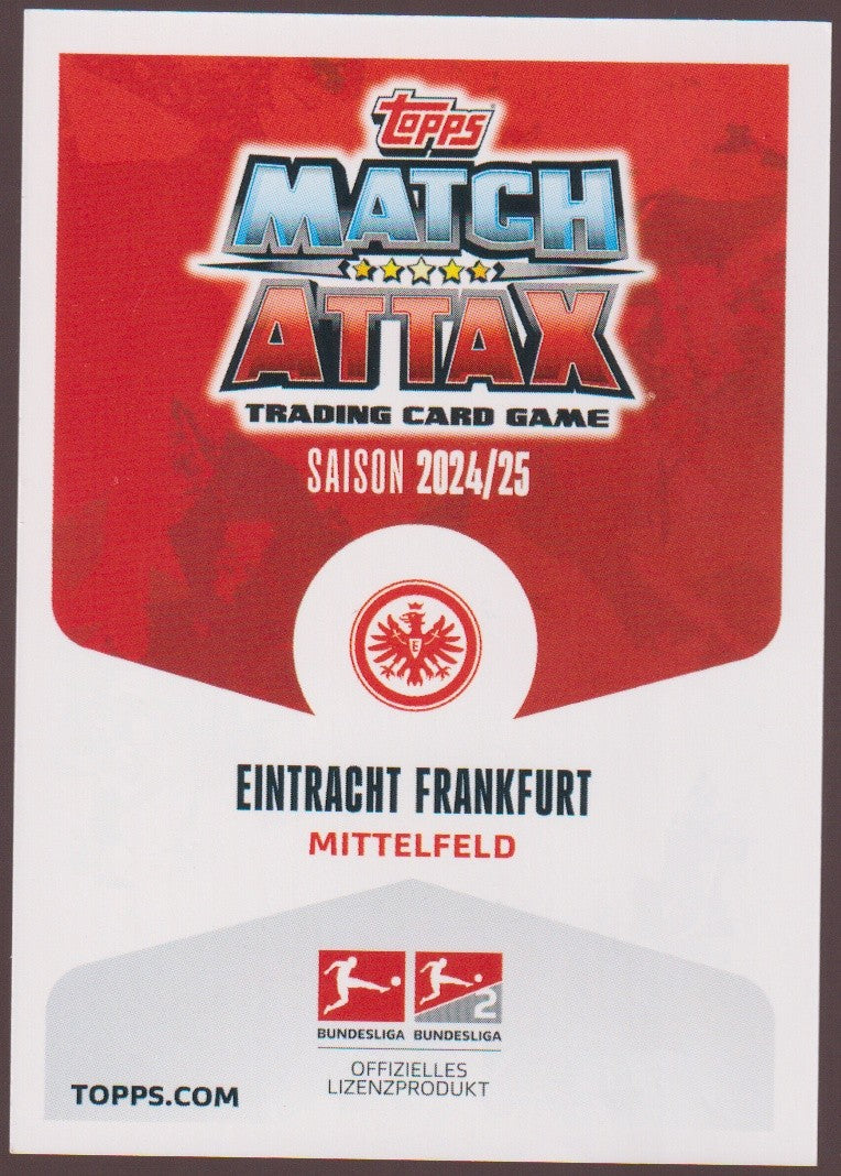 Topps Match 2023-24 Mario Götze Eintracht Frankfurt Saison 2024/25 Parallel – Bild 2