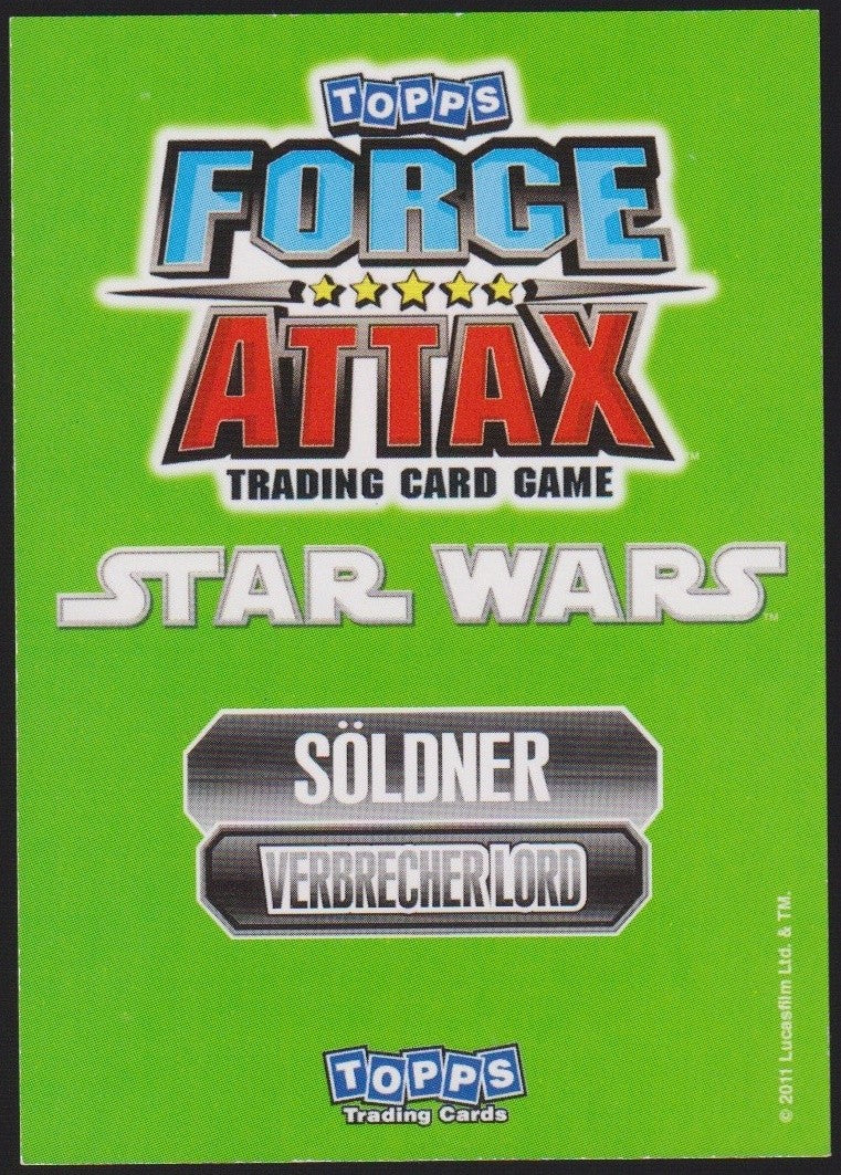 Topps Star Wars 2011 Ziro der Hutt Söldner Kopfgeldjäger TCG Rare #145 – Bild 2