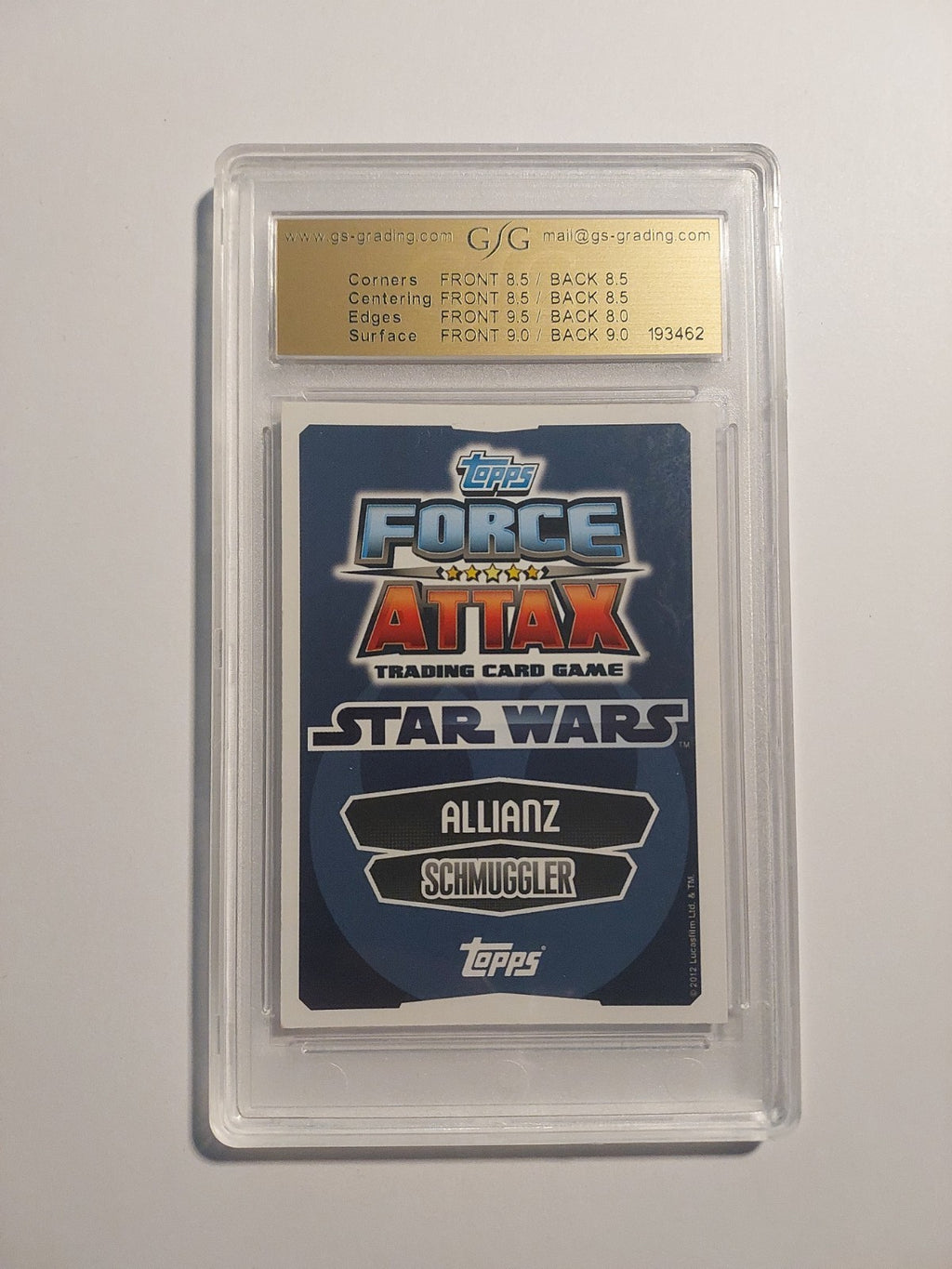 Topps Star Wars 2012 Han Solo Schmuggler Rebellen GSG 8.5 = PSA Parallel Rare – Bild 2