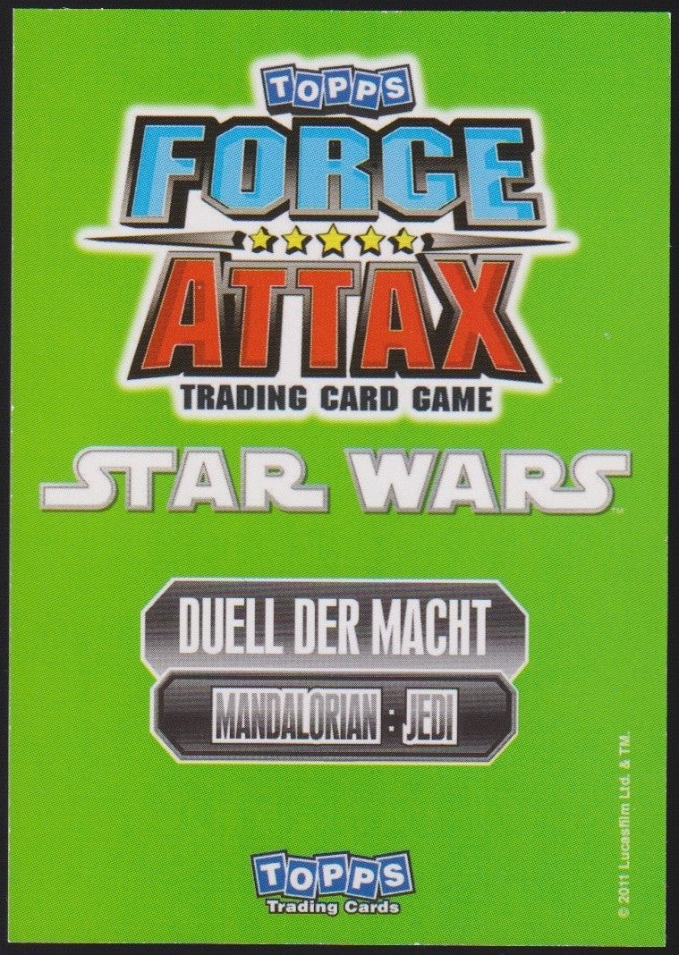 Topps Star Wars 2011 Obi-Wan Kenobi vs Pre Vizsla Duell TCG Rare #23 – Bild 2