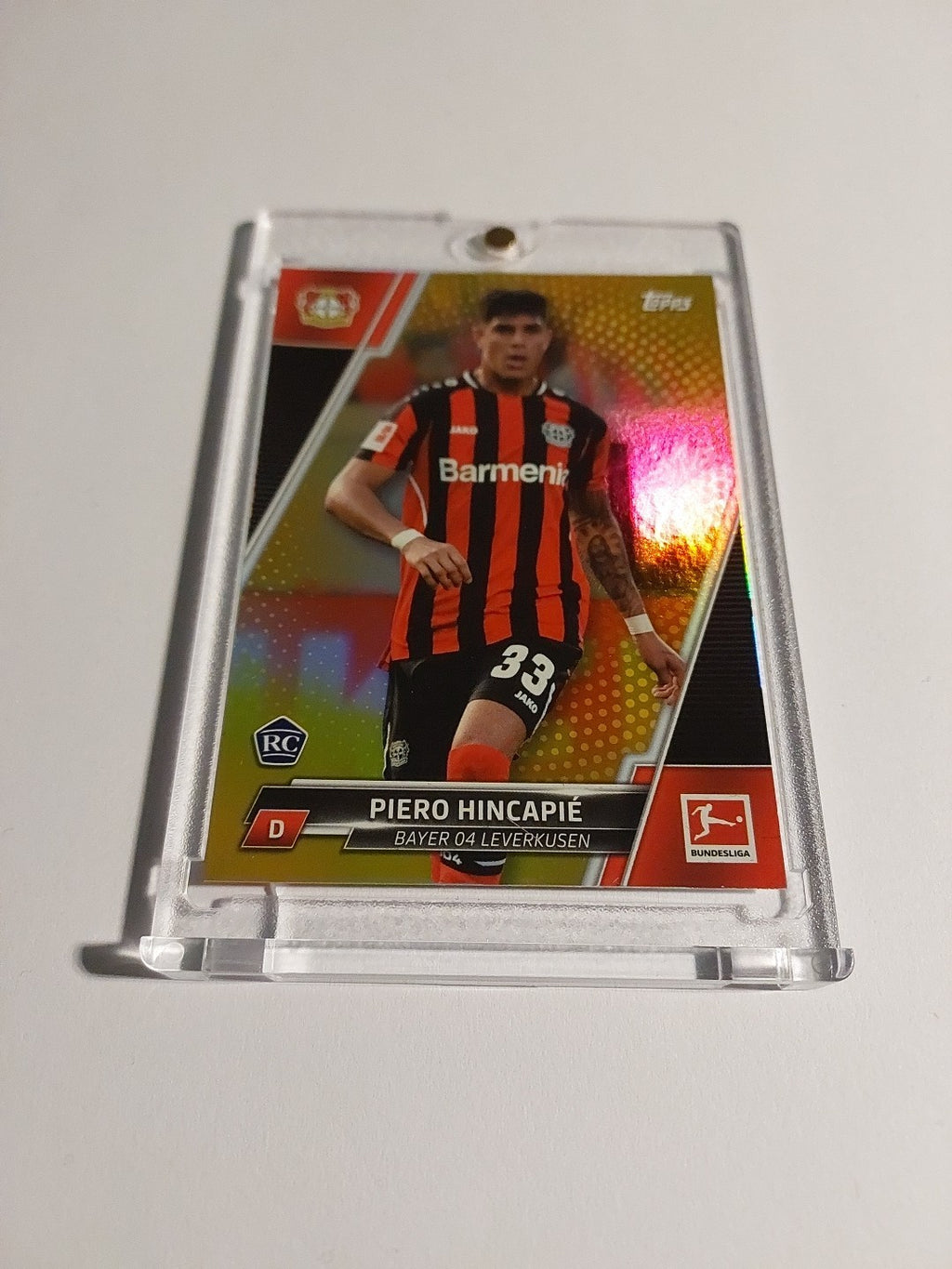 Topps Bundesliga 2021-22 Piero Hincapie Bayer Leverkusen Parallel 47/50 Rookie – Bild 2