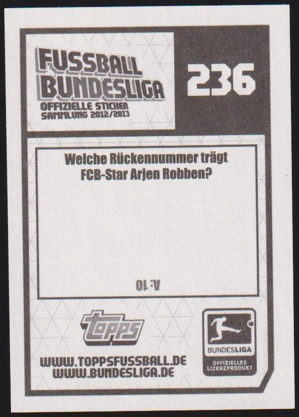 Topps Bundesliga 2012-13 Arjen Robben Bayern München Vintage Parallel – Bild 2