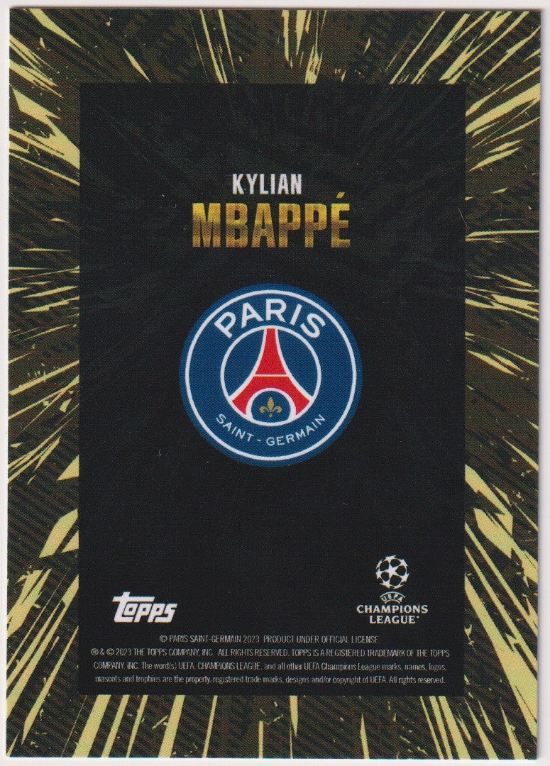 Topps Champions League 2022-23 Kylian Mbappé Paris Saint-Germain Parallel – Bild 2