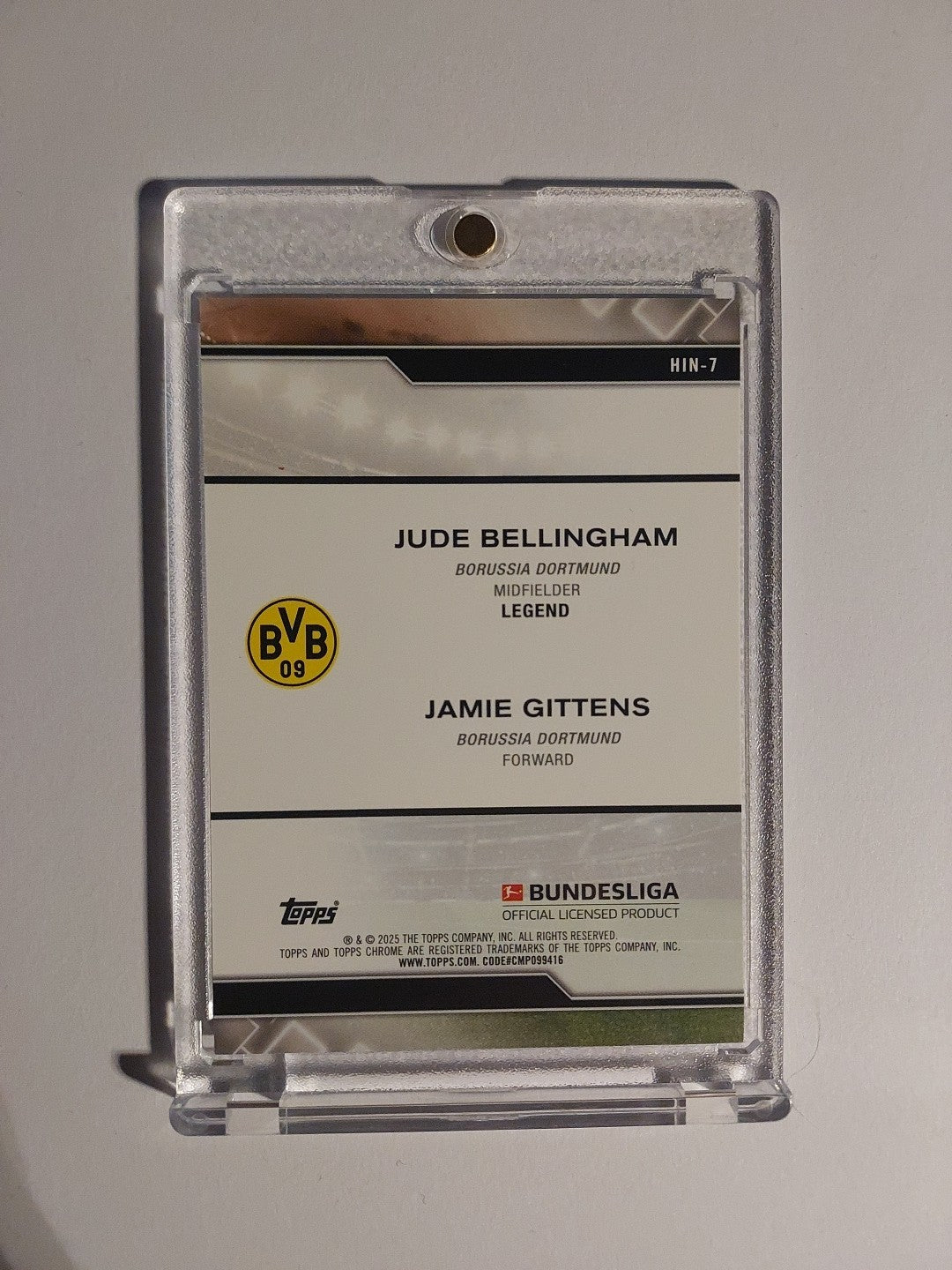 Topps Bundesliga 2024-25 Bellingham & Gittens Dortmund Parallel Refractor Insert – Bild 2