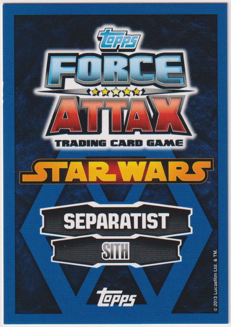 Topps Star Wars 2013 Darth Sidious Sith Separatisten TCG Rare #233 – Bild 2