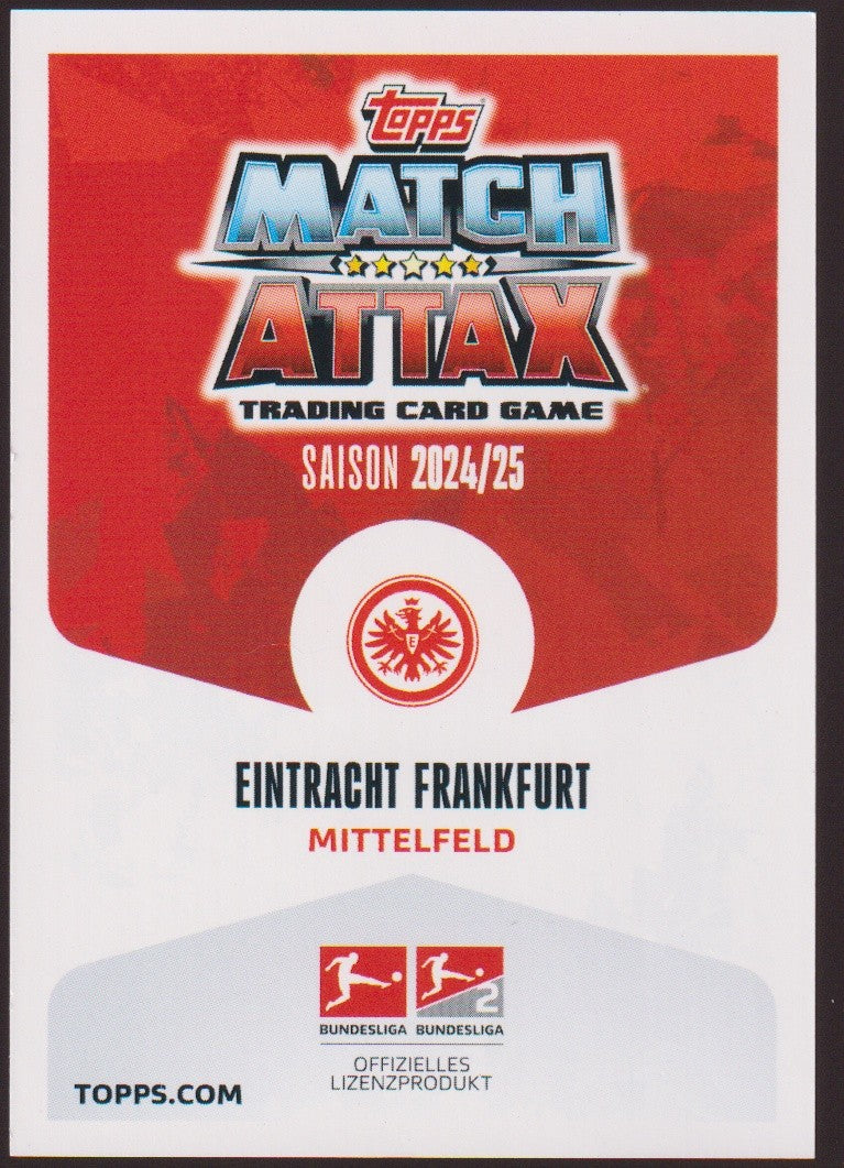 Topps 2024-25 Mario Götze Eintracht Frankfurt Saison 2024/25 Mittelfeld Parallel – Bild 2