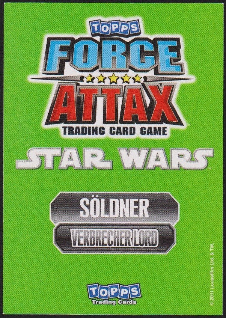 Topps Star Wars 2011 Jabba der Hutt Söldner Vebrecherlord TCG Rare #144 – Bild 2