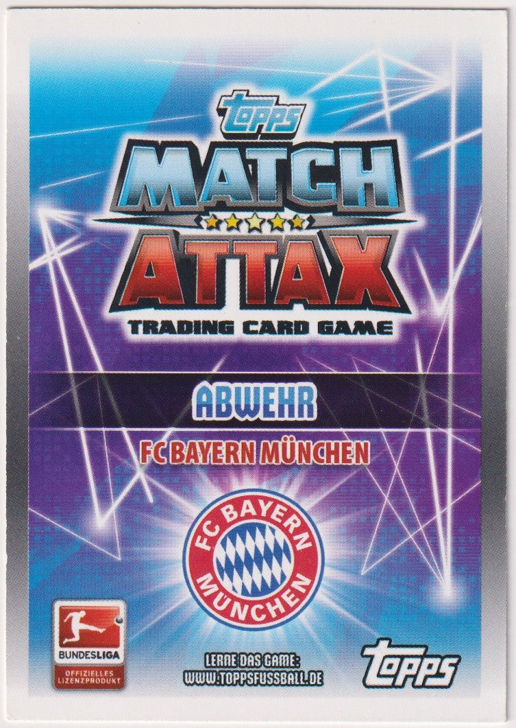Topps Match Attax Trading Card Game Philipp Lahm FC Bayern München Abwehr – Bild 2