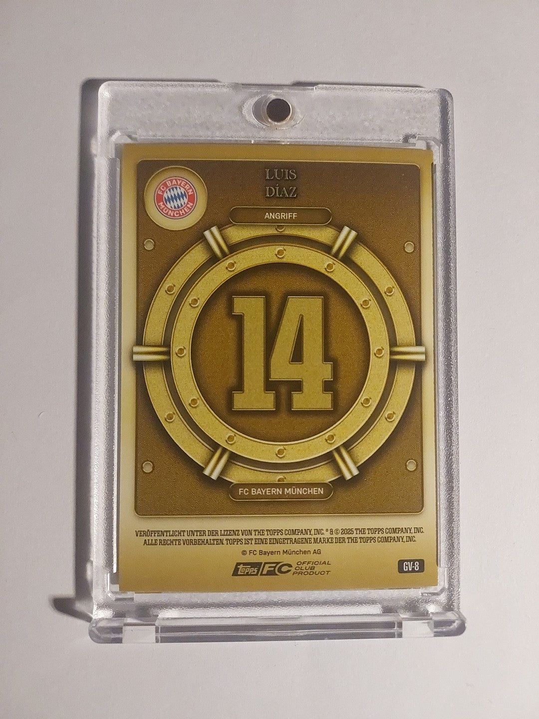 Topps Bayern München Tin Collector 2025-26 Luis Diaz Parallel Gold Vault – Bild 2