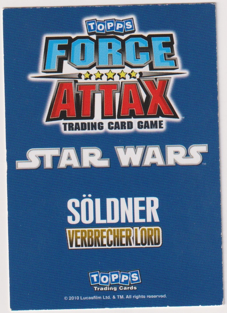 Topps TCG Star Wars 2010 Jabba der Hutt Verbrecher Lord SOLDNER Rare – Bild 2