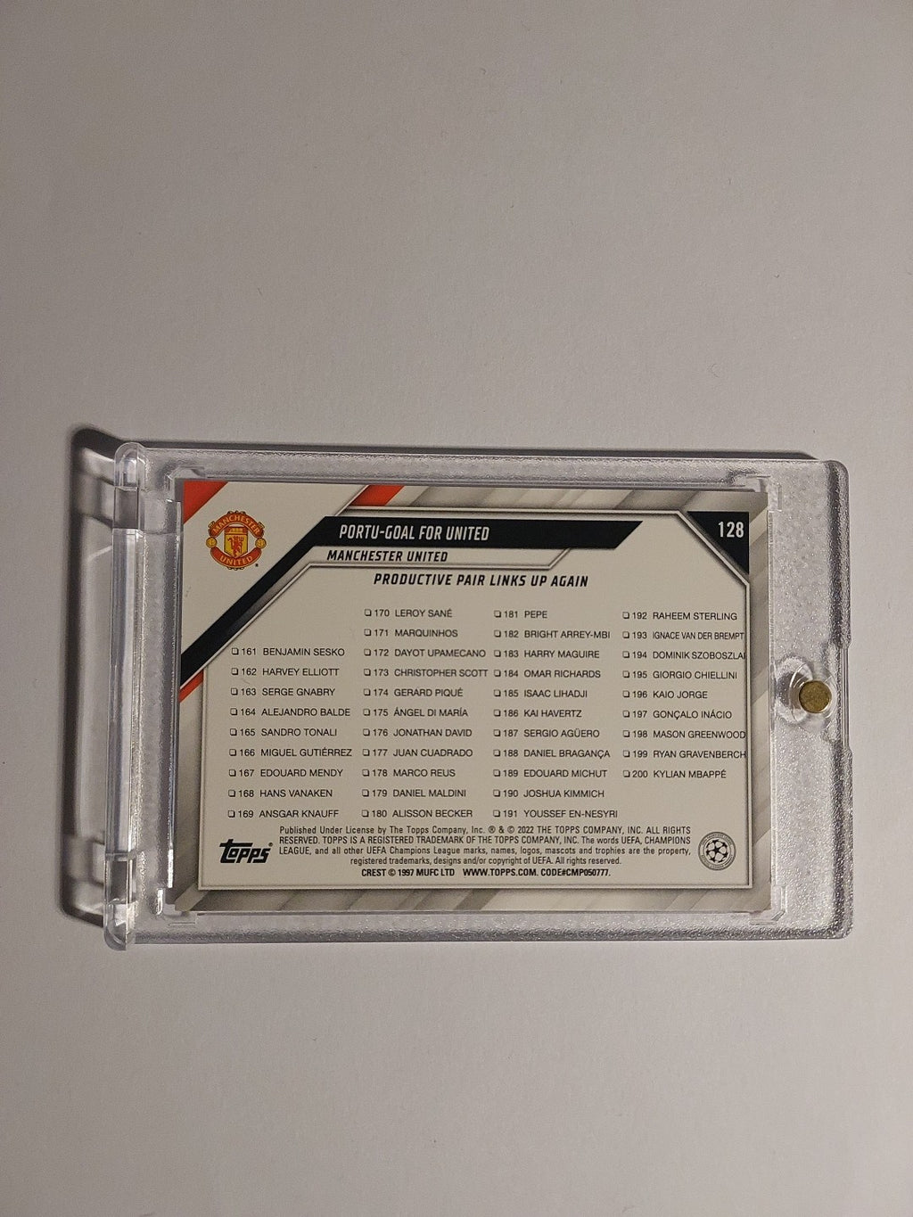 Topps UCC 2021-22 Cristiano Ronaldo & Bruno Fernandes Manchester United Parallel – Bild 2