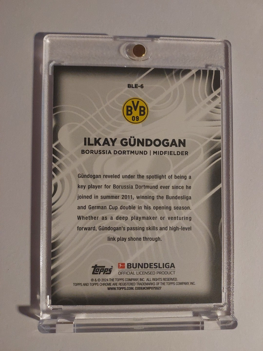 Topps 60 Jahre Bundesliga 2023-24 Ilkay Gündogan Borussia Dortmund Parallel – Bild 2