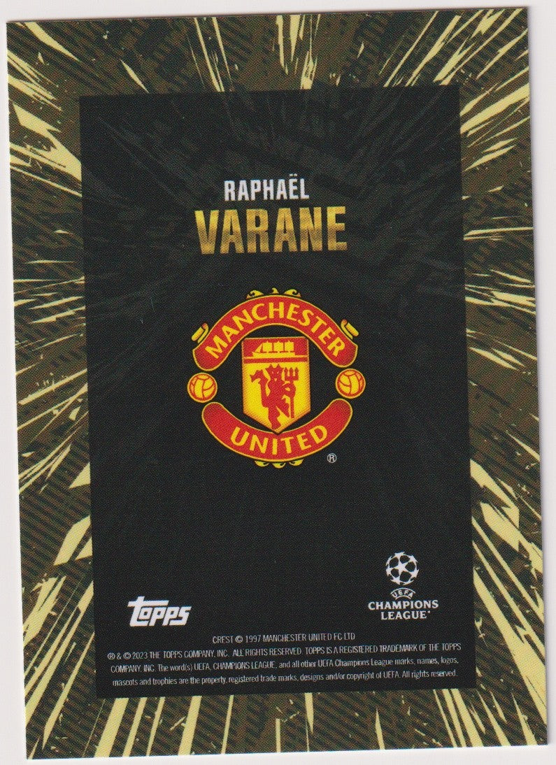 Topps X WHIP 2022-23 Raphael Varane Manchester United Parallel Rare – Bild 2