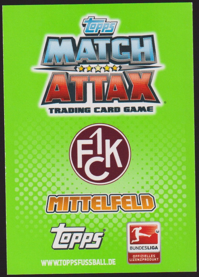 Topps Match Attax Christian Tiffert FC Kaiserslautern Parallel Rare – Bild 2