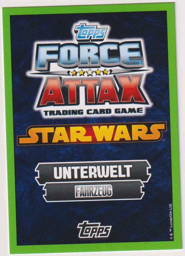 Topps Star Wars 2015 Slave I Unterwelt Fahrzeug TCG Rare – Bild 2