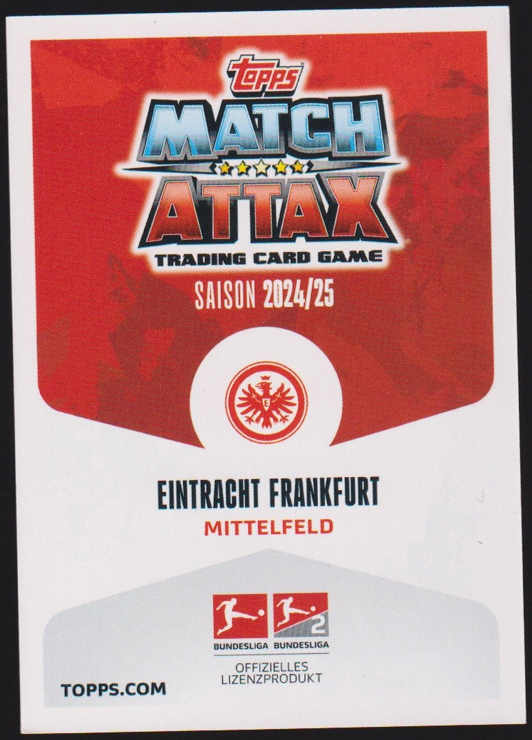 Topps Match 2024-25 Mario Götze Eintracht Frankfurt Saison 2024/25 Parallel – Bild 2
