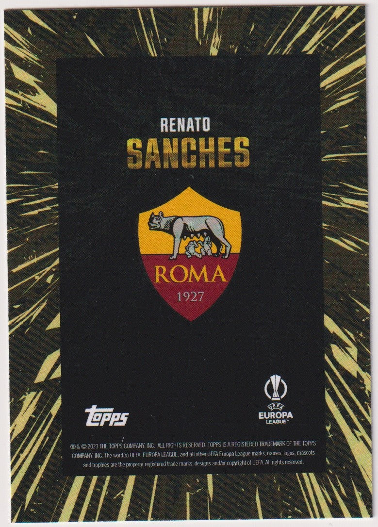 Topps UEFA Europa League 2022-23 Renato Sanches AS Roma x Whip Parallel Rare – Bild 2