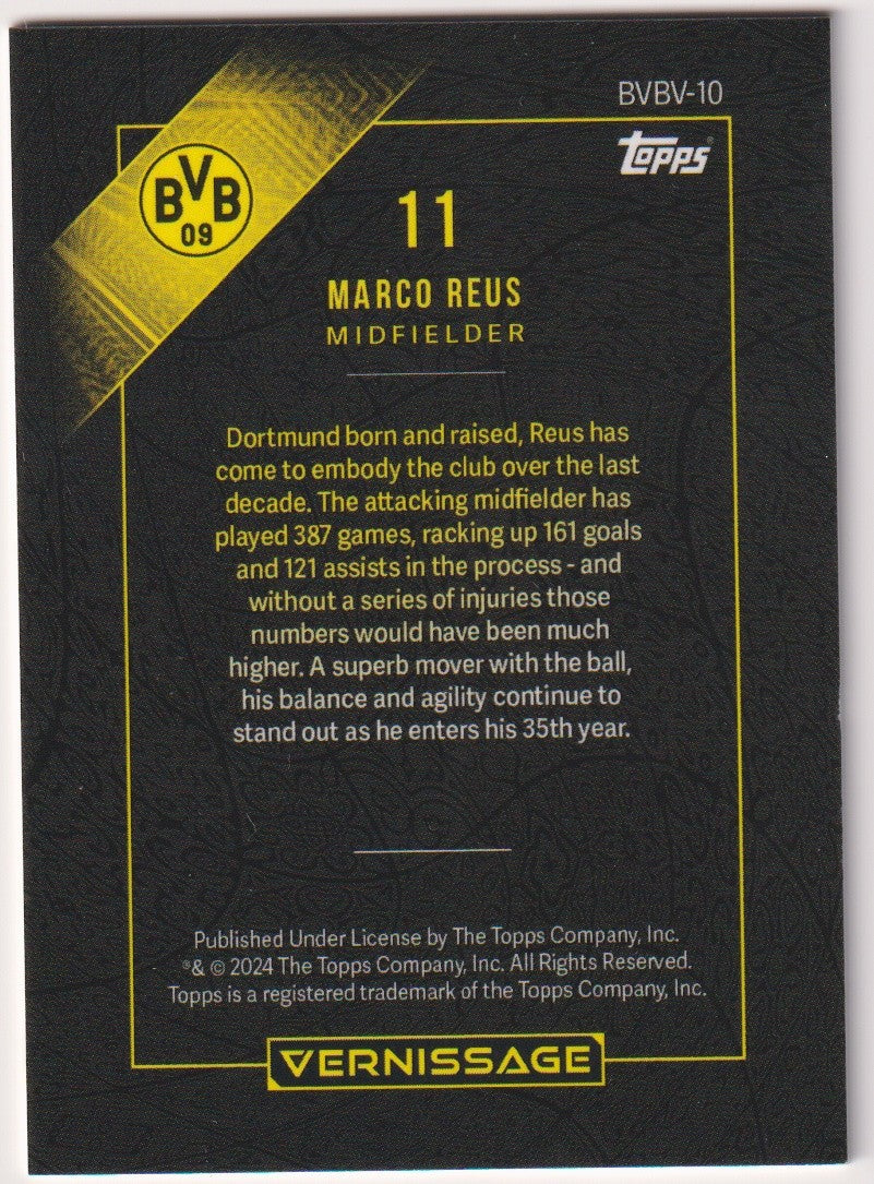 Topps Vernissage 2023-24 Marco Reus BVB (Borussia Dortmund) Parallel Rare Nr. 11 – Bild 2