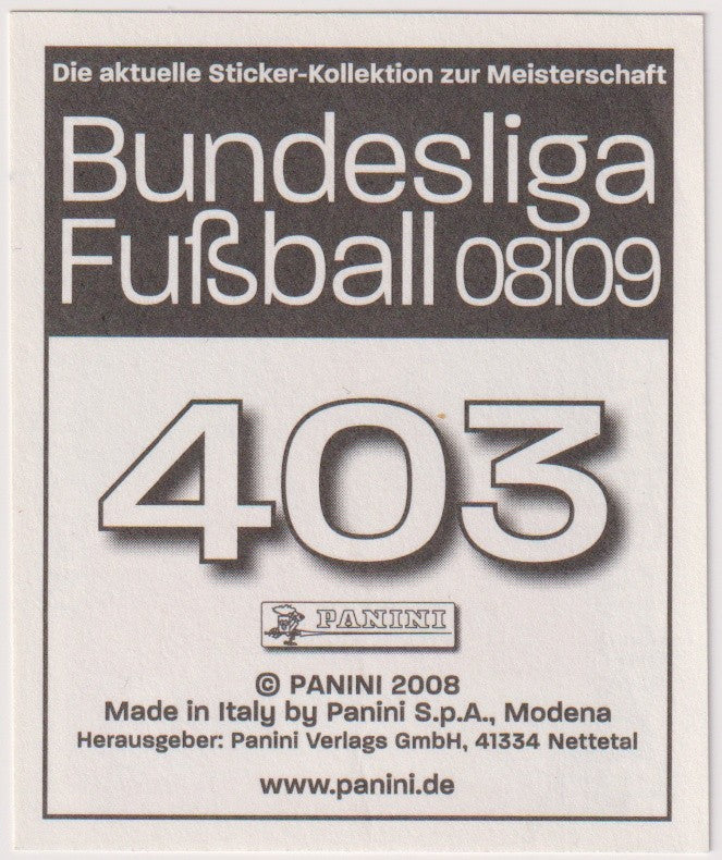 Panini Meisterschaft Bundesliga 2008-09 Bastian Schweinsteiger Bayern München – Bild 2