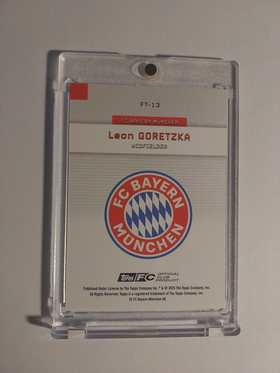 Topps Bayern Team Set 2025-26 Leon Goretzka Parallel 24/75 Refractor Ultra Rare – Bild 2