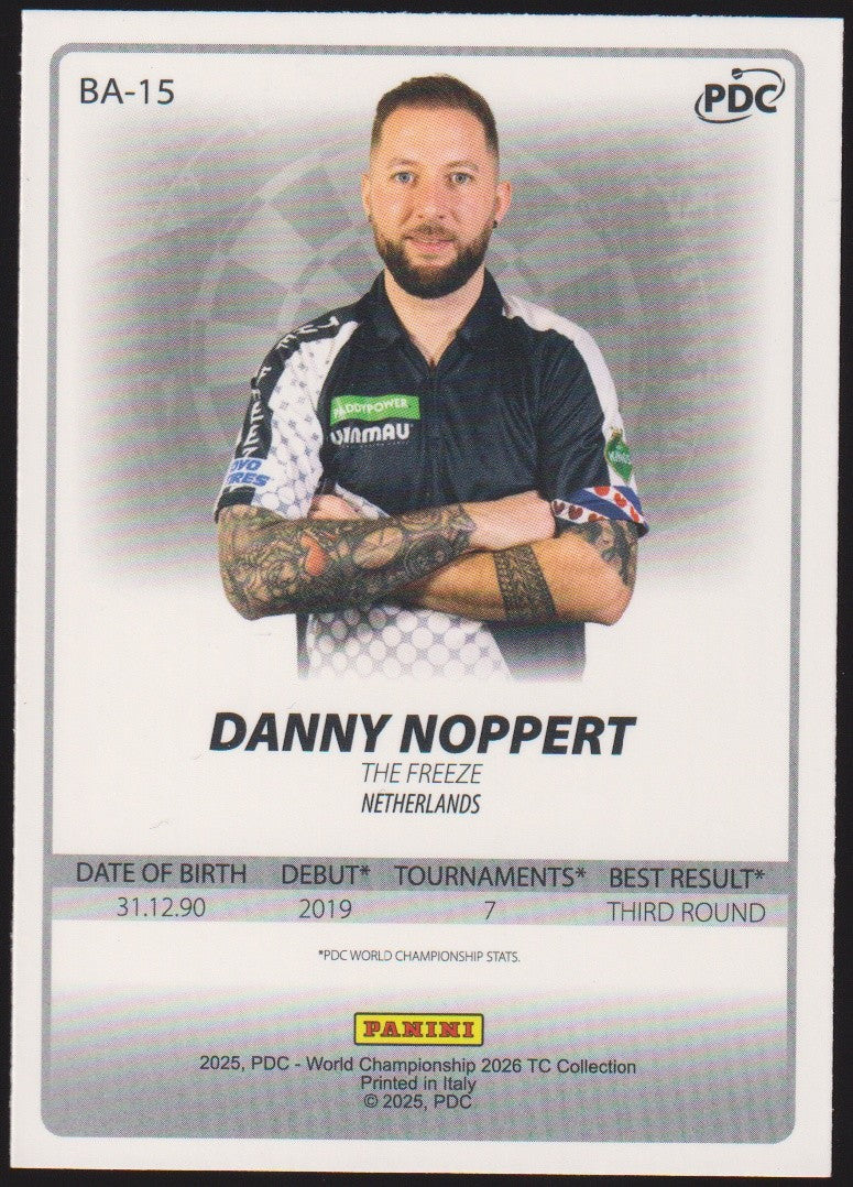 Panini PDC World Championship 2026 Danny Noppert "The Freeze" Refractor Parallel – Bild 2