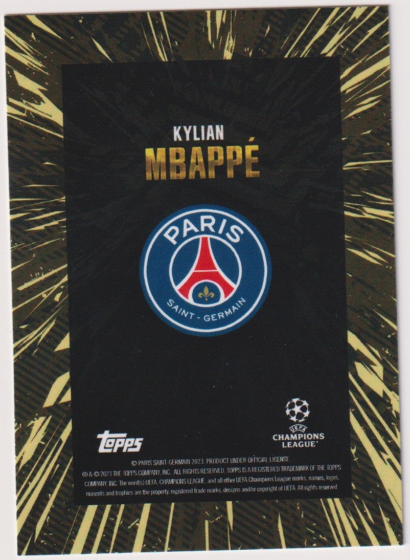 Topps Champions League 2022-23 Kylian Mbappé Paris Saint-Germain Parallel – Bild 2