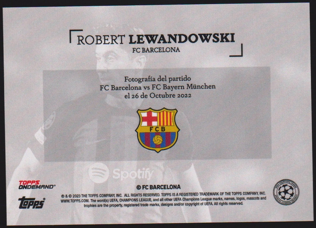 Topps Champions League 2022-23 Robert Lewandowski FC Barcelona Ondemand Parallel – Bild 2