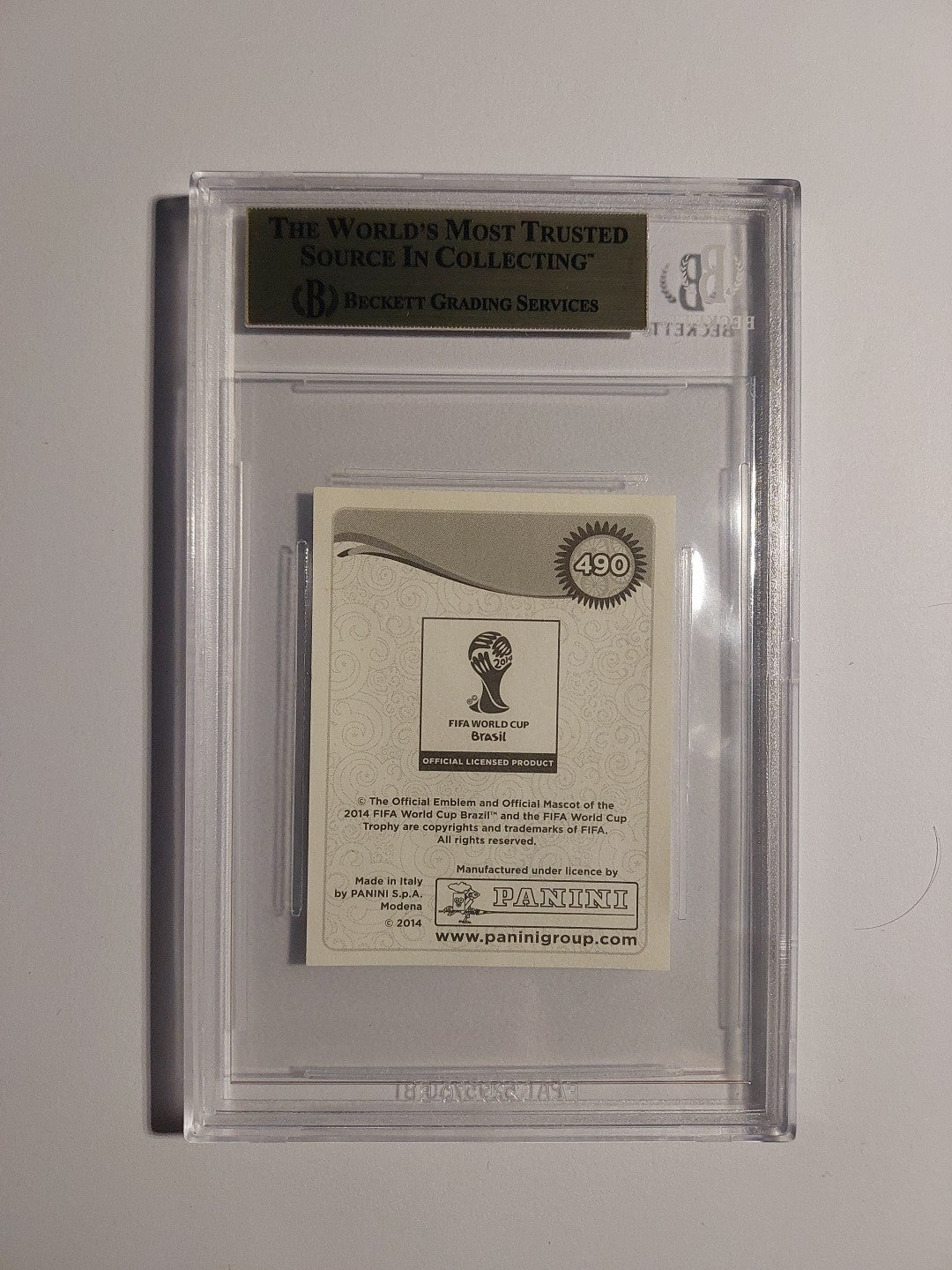 Panini World Cup 2014 Manuel Neuer Deutschland Winner Parallel BGS 9.5 PSA POP 1 – Bild 2