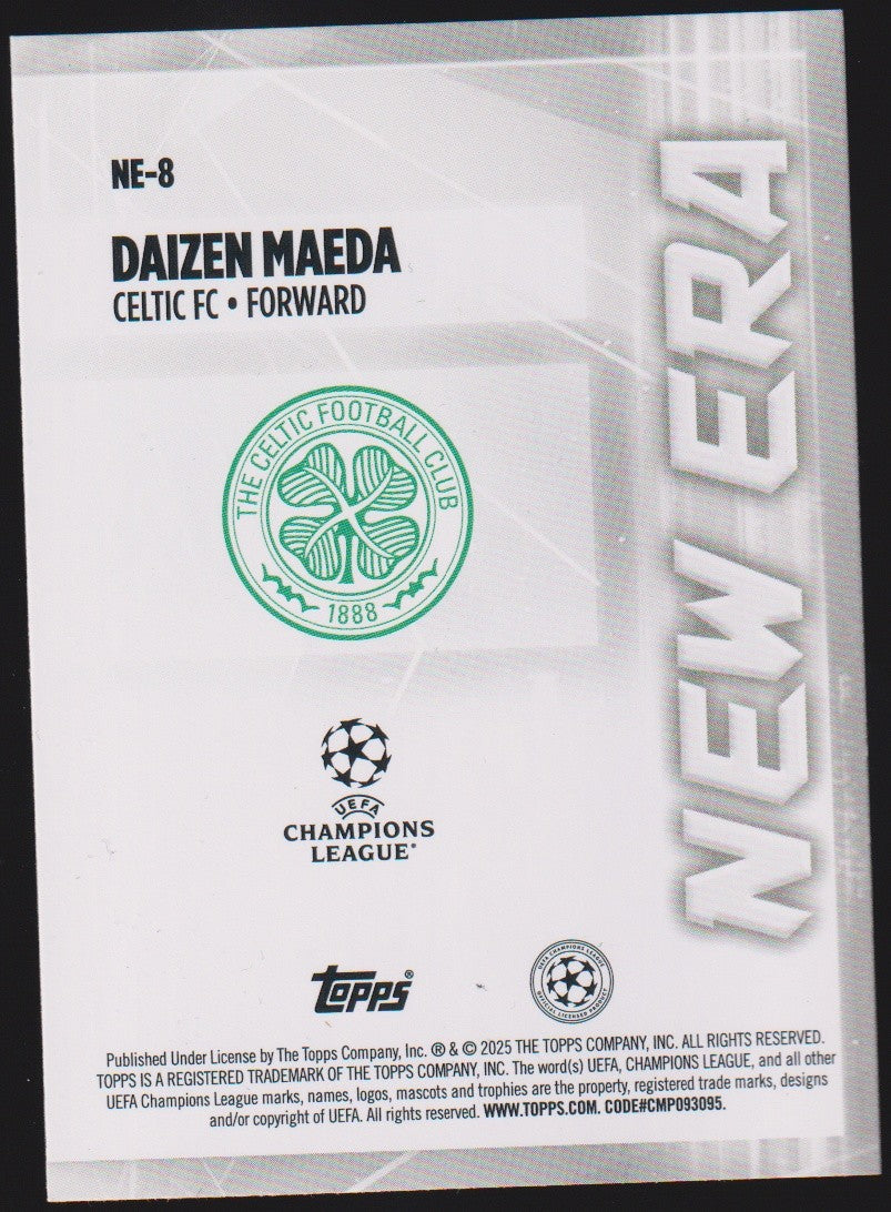 Topps New Era 2024-25 Daizen Maeda Celtic FC UEFA Champions League Parallel Rare – Bild 2