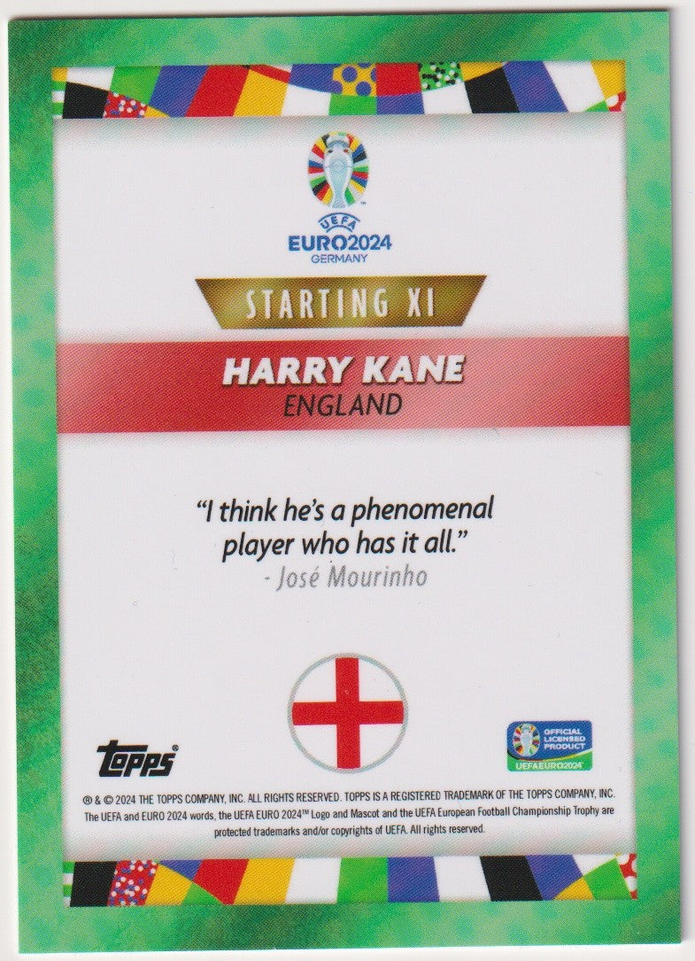 Topps 2023-24 Harry Kane England Starting XI Parallel 60/299 Rare 60/99 – Bild 2
